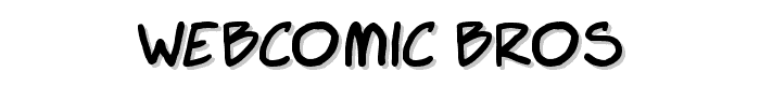 Webcomic Bros font